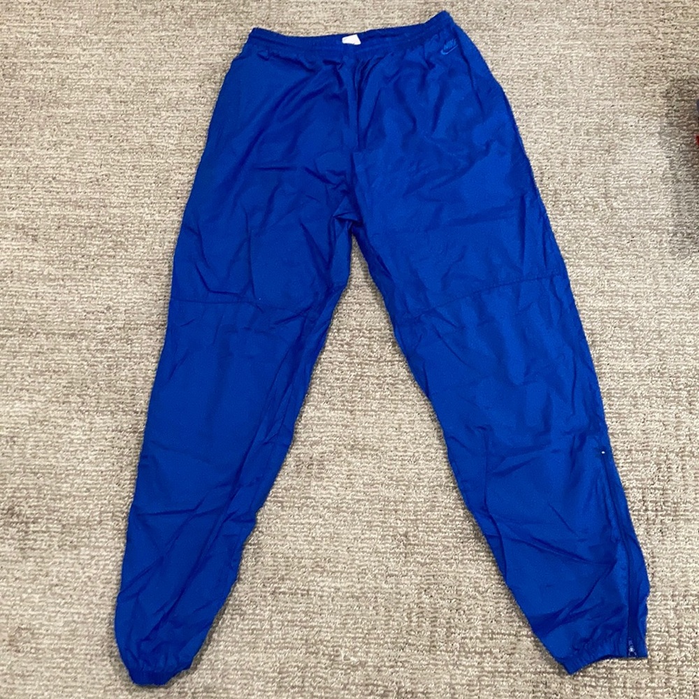 Mens XL Nike Blue Nylon Joggers